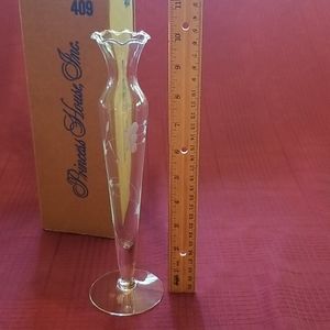 Princess House Hand Blown Bud Vase